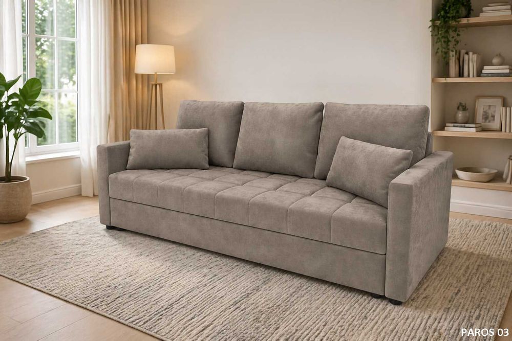 NOWA Sofa, Kanapa DOMINO z funkcją spania KUPUJESZ U PRODUCENTA