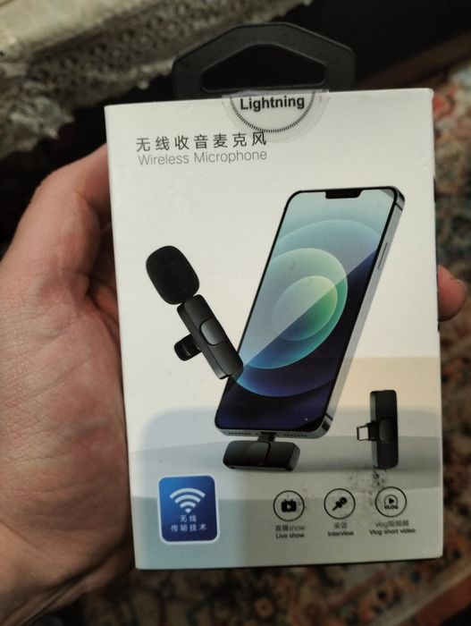 Microfone de Lapela Sem Fio K8