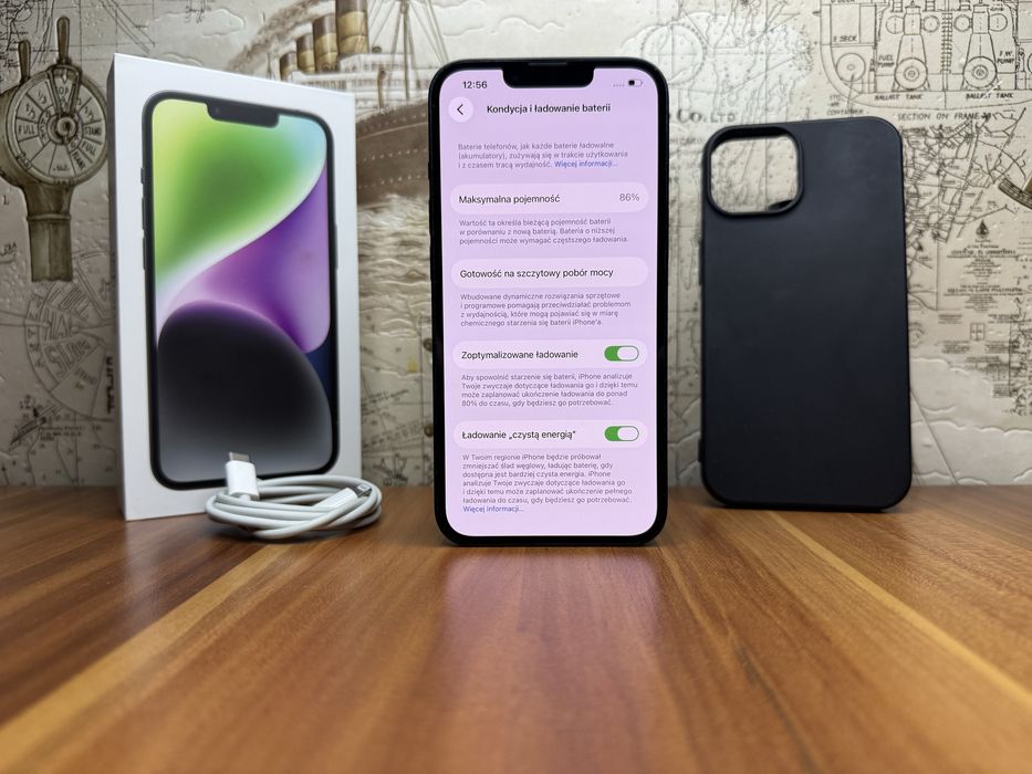 iPhone 14 • JAK NOWY! • 86% bateria • Zestaw