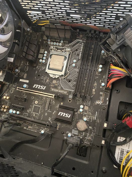 материнська плата msi b150m mortar + intel i7 6700k