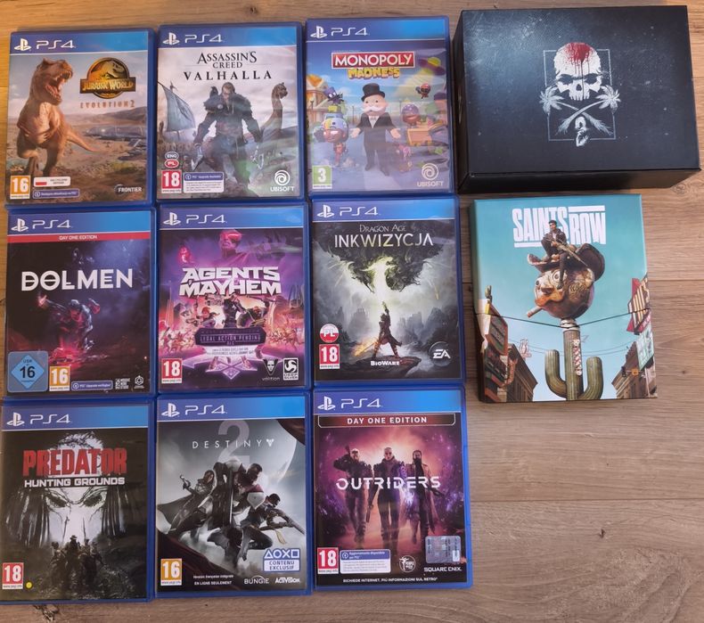 Gry PS4 okazja wszystko co na zdjęciu