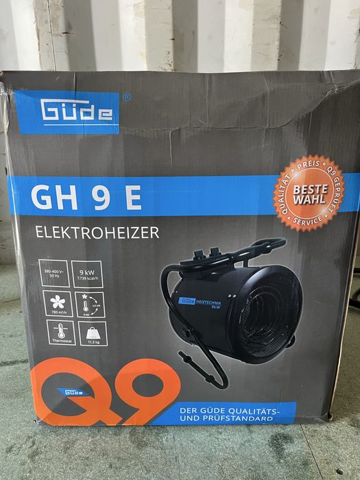 Nagrzewnica elektryczna gude gh9e 400v, dmuchawa.
