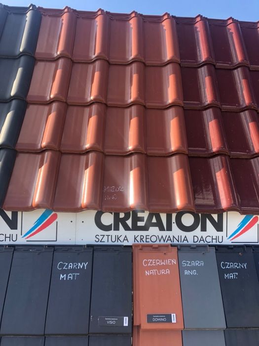 Dachówka Simpla antracyt ang. czarny mat Creaton płaska Ceramiczna