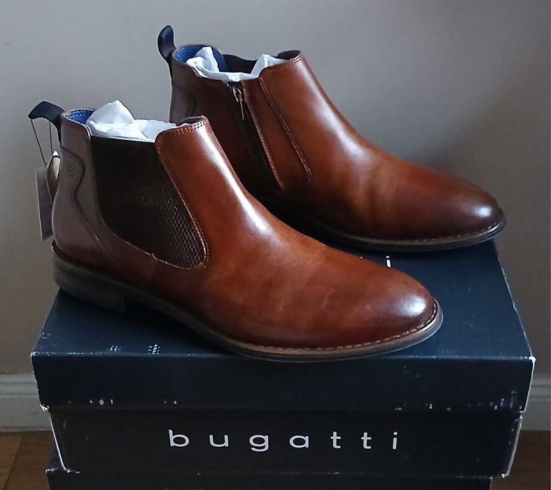 -50% Sztyblety skórzane Bugatti. R. 44 i 43.