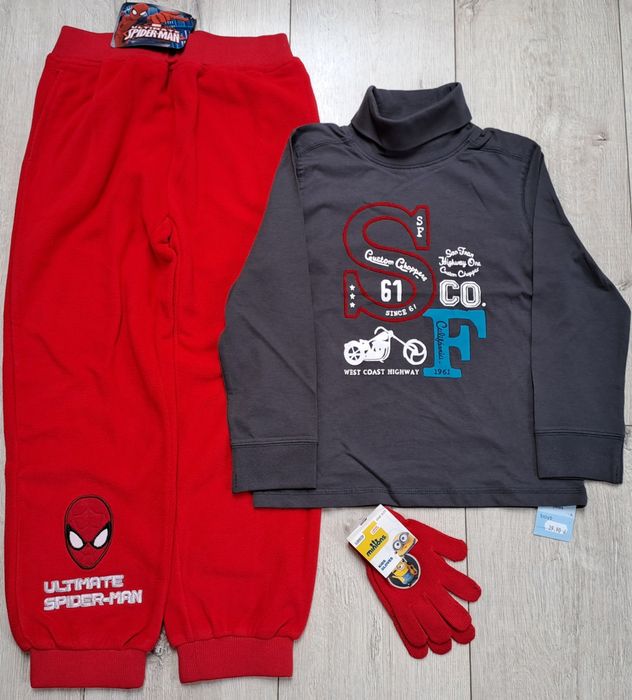 Okazja 122 firmowe ZIMA chłopiec spodnie bluzki H&M Gap