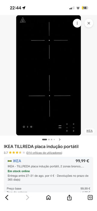 Placas de inducao novas em caixa fechada. Ikea