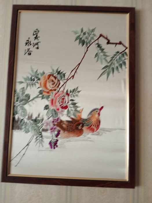 Вишивка на шовку,ручна робота