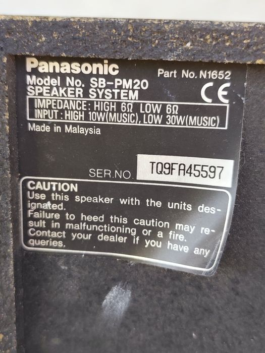 Музичний центр PANASONIC SA-PM20  Malaysia