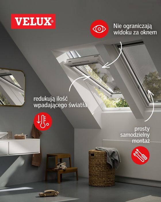 Okno dachowe z montażem