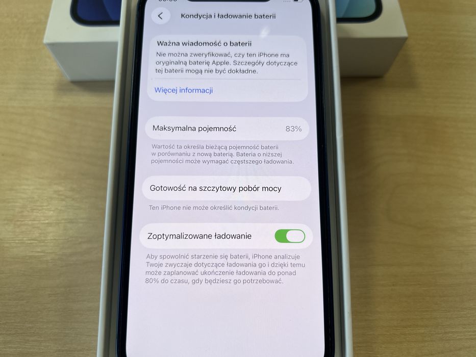 iPhone 12 | 64GB | Niebieski | OKAZJA | Zestaw