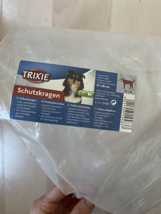 Kolnierz ochronny dla psa trixie s-m
