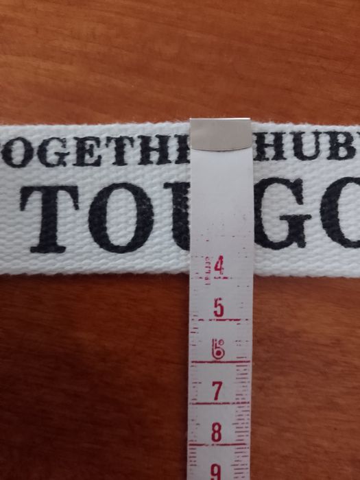 Pasek parciany do spodni biały