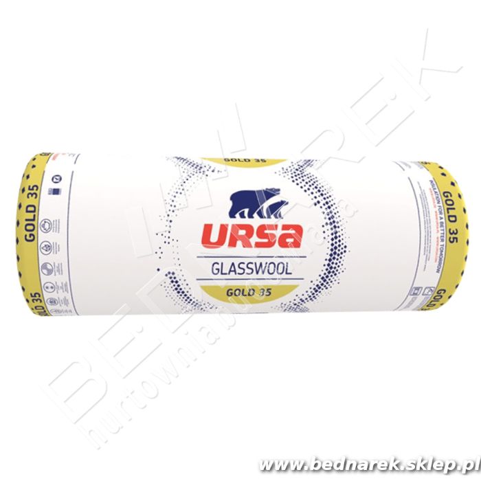 WEŁNA mineralna URSA Gold 035 10 cm, transport cały kraj!