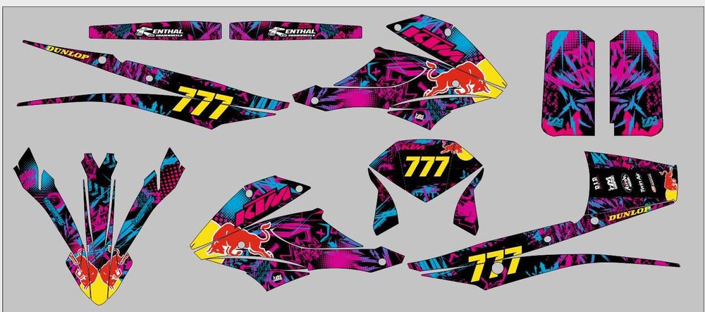 Наклейки Loncin Pruss Spark Senke KPX Hornet Dakar ProFactory 200 250