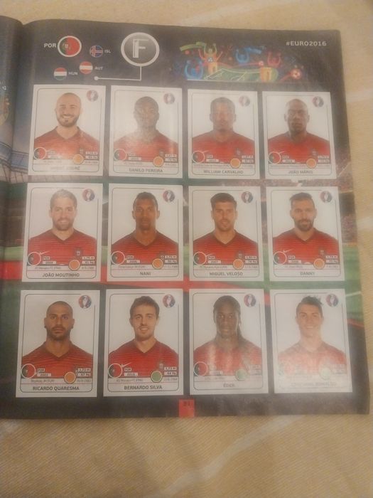 Caderneta completa Euro 2016