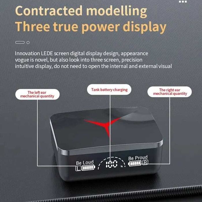 Auriculares Bluetooth com powerbank NOVOS