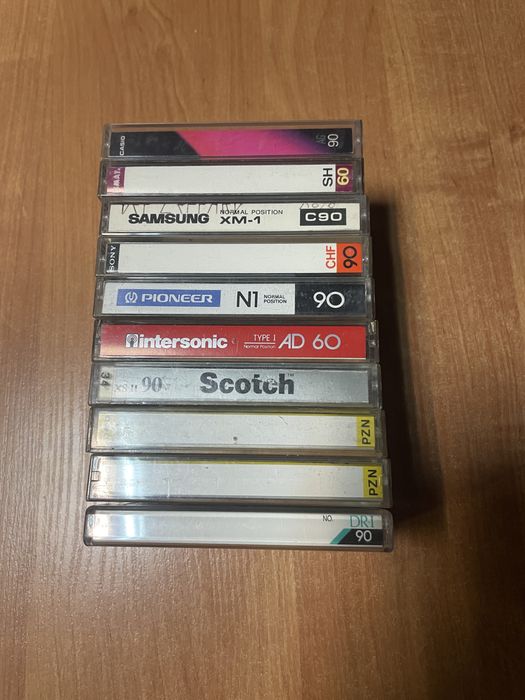 Zestaw kaset magnetofonowych 10 szt