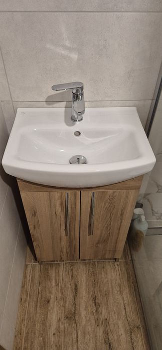 Szafka łazienkowa 50 cm +zlew, kran , syfon