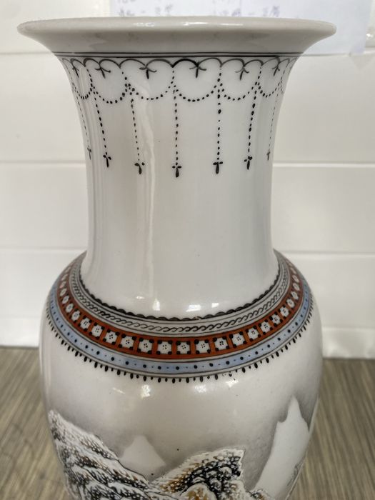 Vaso de cena de neve