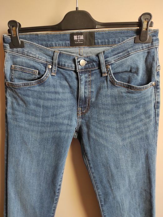 Big Star jeansy męskie W30 L34 proste długie denim S