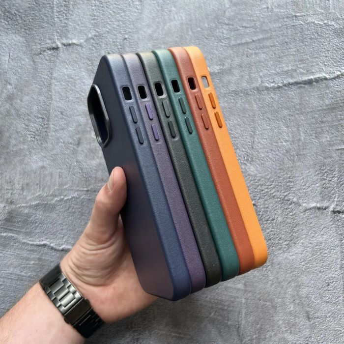 Шкіряний чохол Leather case magsafe iPhone 16 Pro Max  Plus, 16e Чехол
