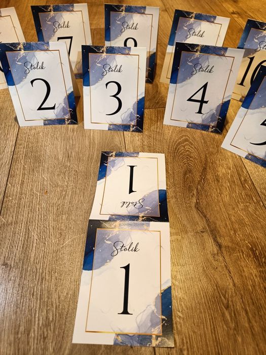 Numery na stoły 1-10