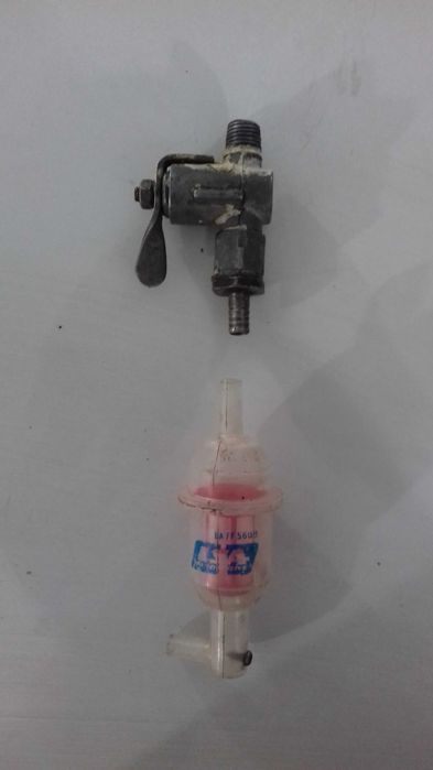 Глушник та краник до веломопеда Рига