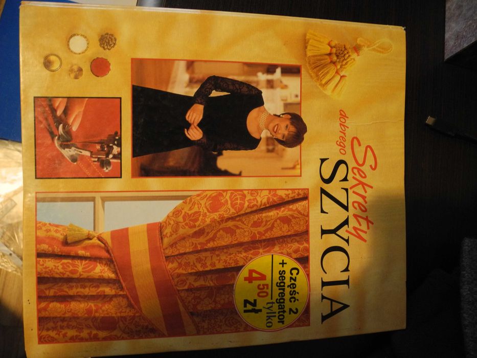 sekrety szycia segregator + kilka gazet