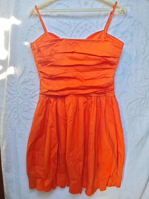 Vestido branco padrão flores Victorio&Lucchino TM L  VT 145