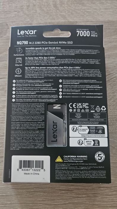 2TB NVMe Lexar NQ790 gen4x4 gwarancja