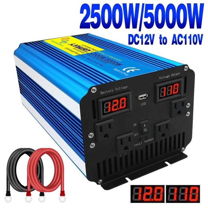 Inversor 2500W / 5000W * [Onda Pura] * [12V / 24V] Sintra (Santa Maria