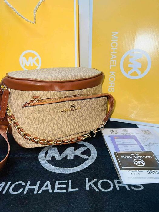 Torebka damska listonoszka nerka Mk Michael Kors monogram
