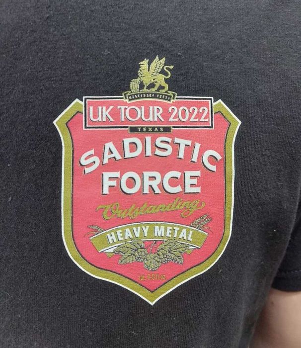 Sadistic Force czarny t-shirt zespołu muzycznego, rozmiar M