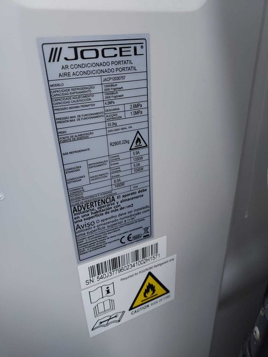Ar Condicionado Portátil Jocel 12.000 BTU | Como Novo | Frio e Quente