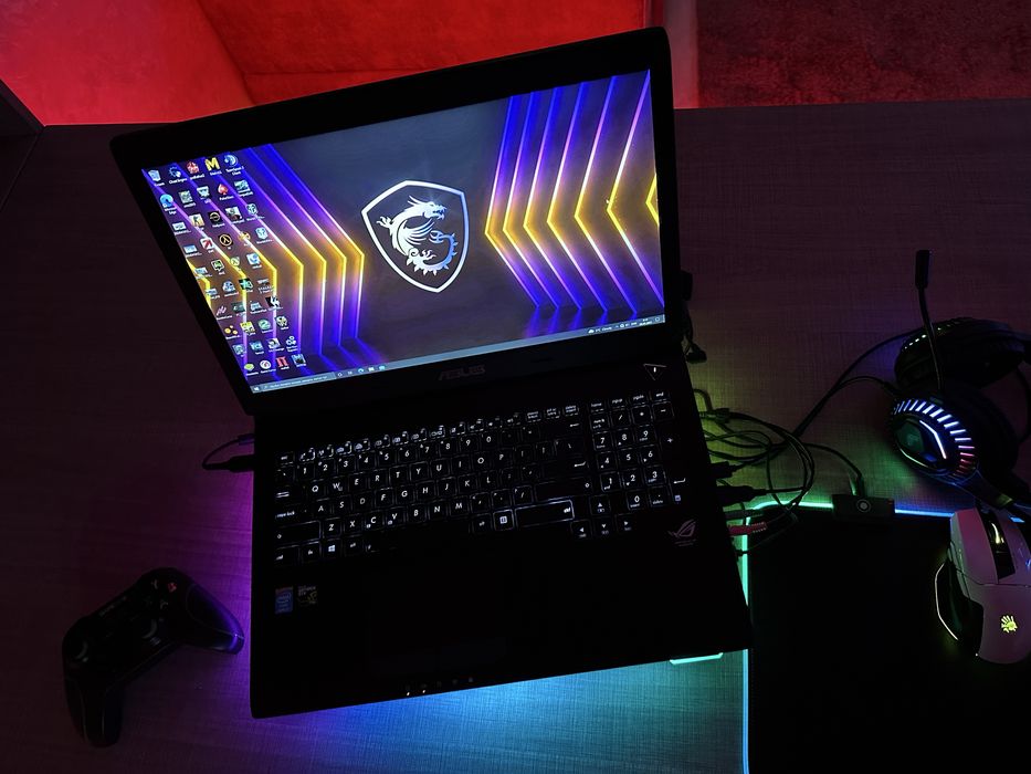 Игровой ноутбук Asus RoG + игровые девайсы!
