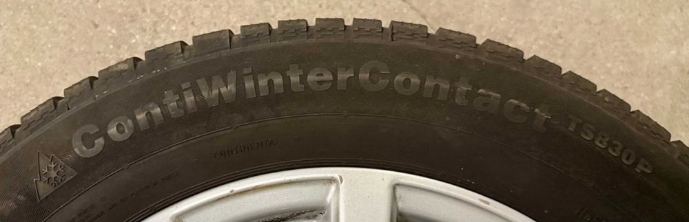 Alufelgi w super stanie + opony zimowe po 2 sezonach z końca 2023r. Continental 215/60 R16