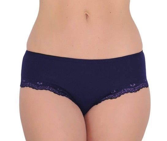 Linda Granatowe Majtki Bikini Koronka 3 Szt. 3Xl