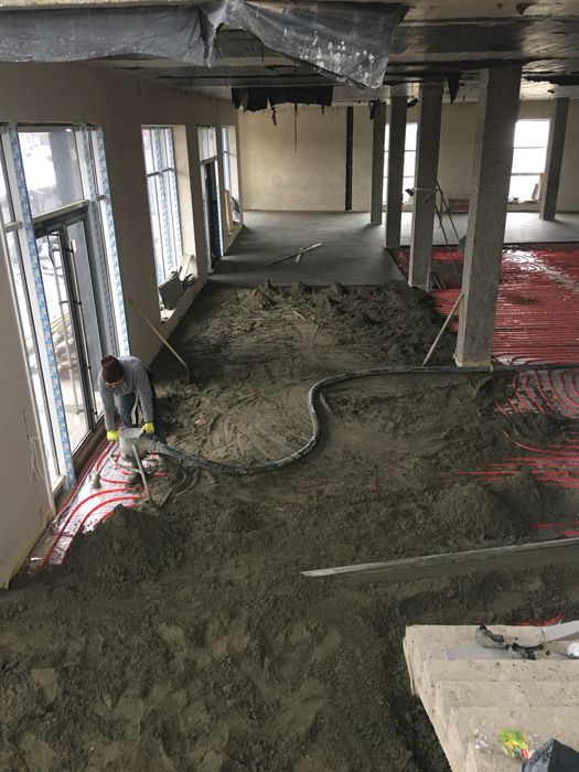 Стяжка підлоги/пола.Машинна стяжка. Гіпсова штукатурка.Штукатурка