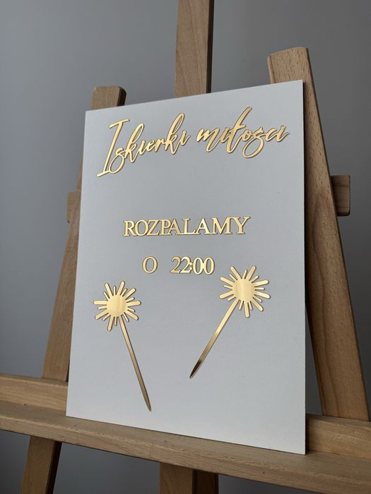 Tablica ślubna iskierki miłości dekoracje sali zabawy ślubne moda