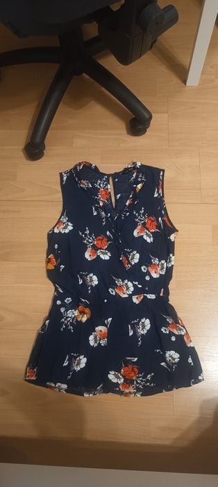 Damski kombinezon krótki na lato letni w kwiatki 34 XS kwiaty f&f