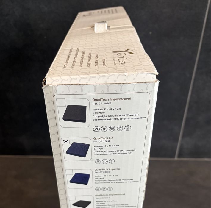 Almofada anti-escaras Geritex visco elástico quadrada