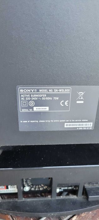 Sistema de som - SONY