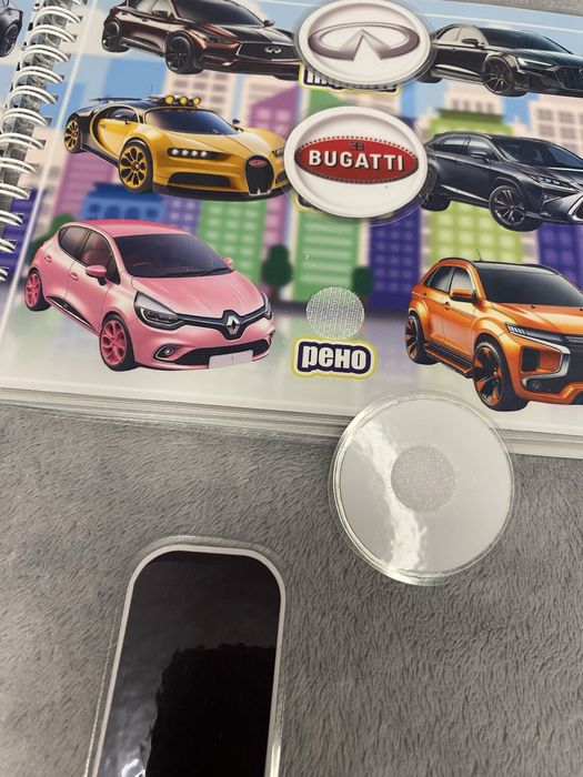 Альбом на липучках для діток які полюбляють авто «Марки автомобілів»
