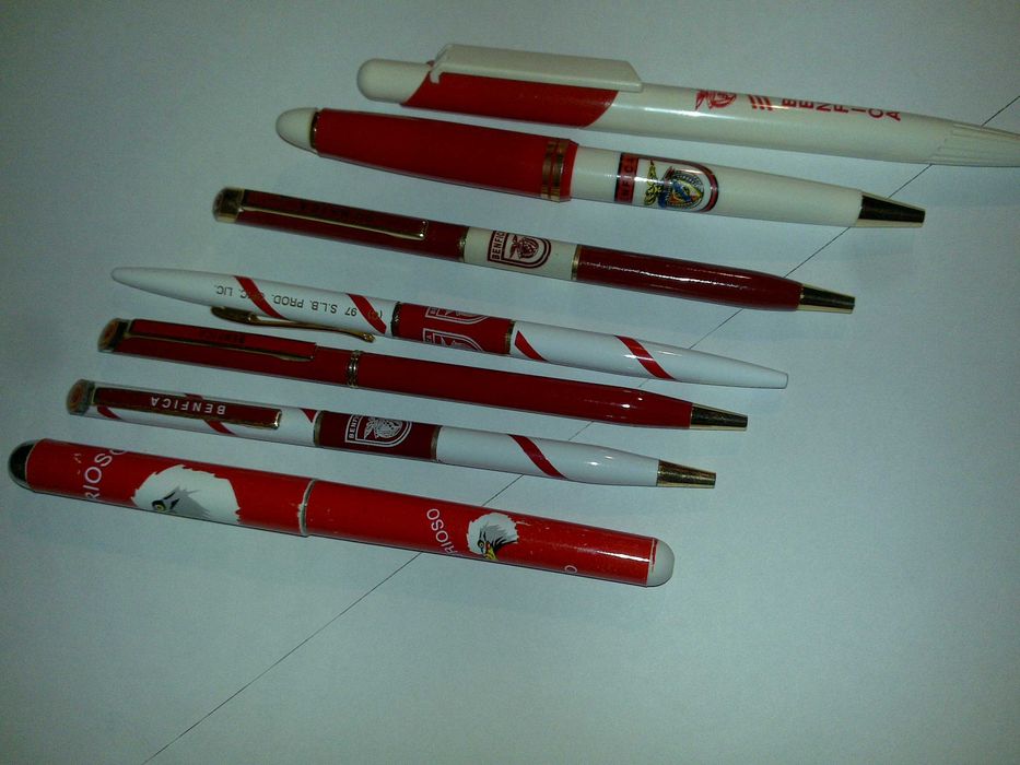 benfica (7 canetas) para colecionadores