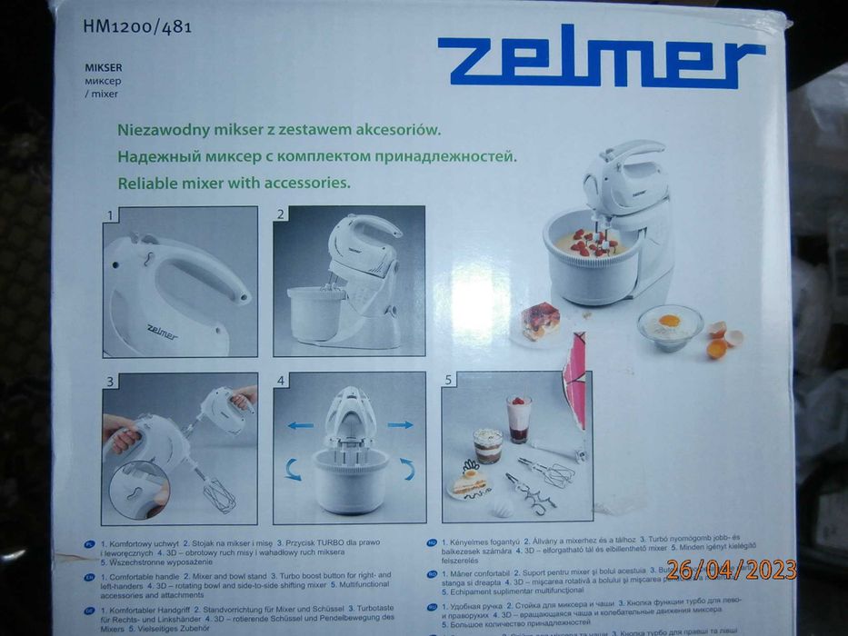 Mikser Zelmer 481, używany po odnowie / regeneracji