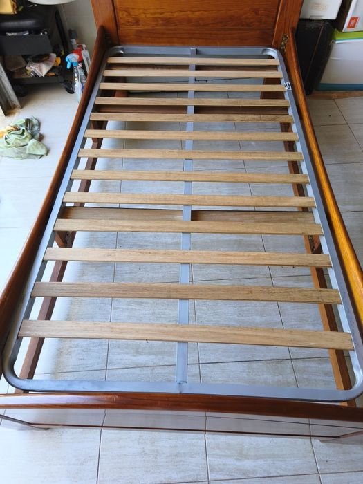 Cama solteiro colchão ortopédico