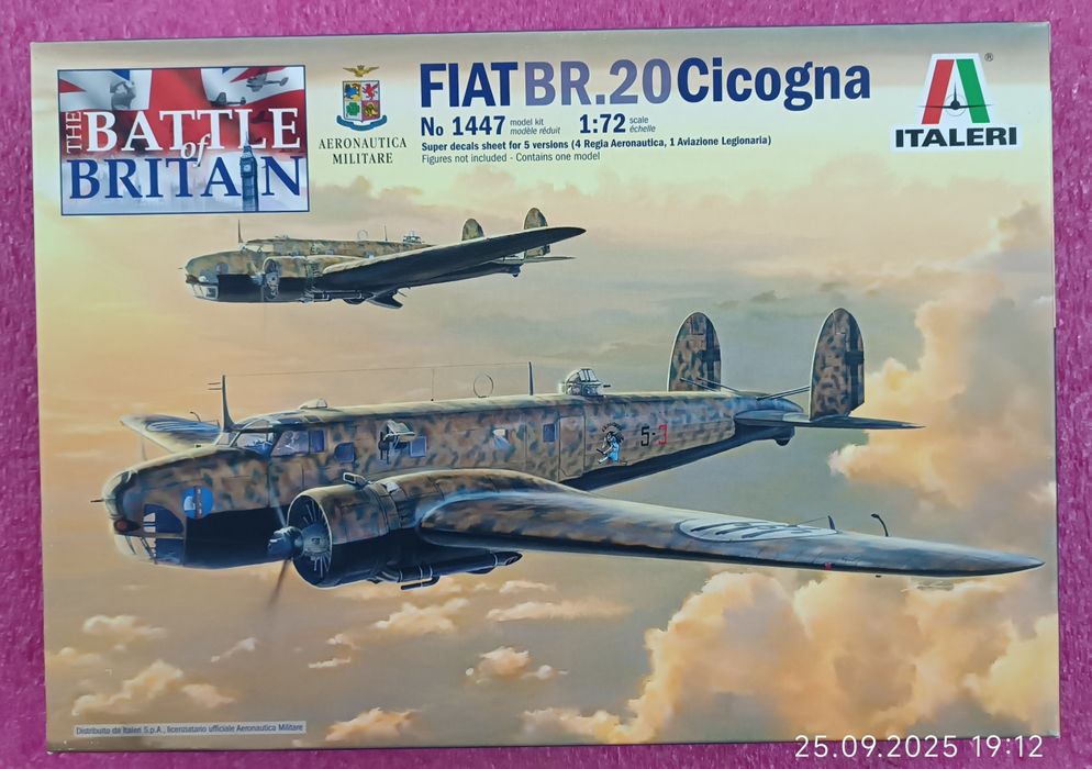 Сборная масштабная  модель Italeri Fiat BR.20