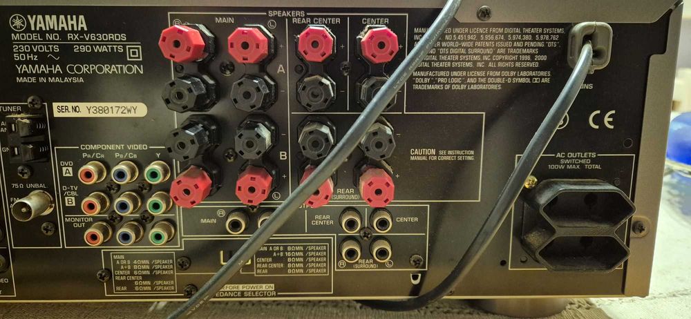 Amplificador Receiver YAMAHA RX630RDS com Rádio integrado