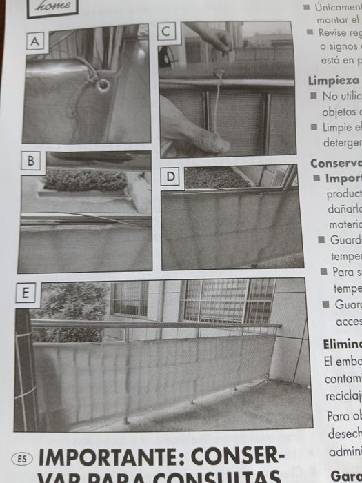 2 x Vedação ocultação varanda quintal