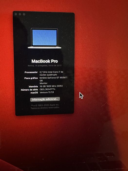 MacBook Pro 15 polegadas